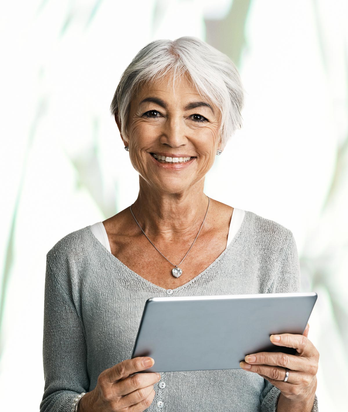 Senior Woman on Digital Tablet